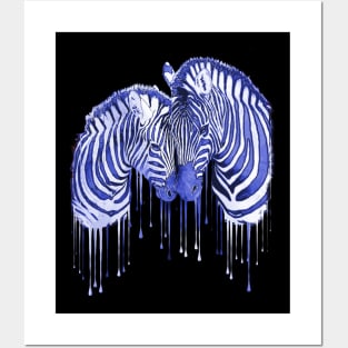 Zebra Lovers 4 Posters and Art